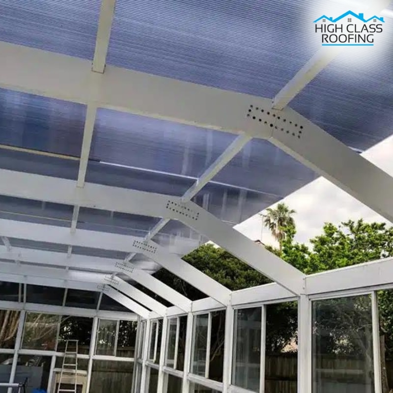 Image presents High Class Roofing's Expertise in Twin Wall Polycarbonate Roofing